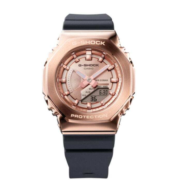 楽天市場】CASIO “G-SHOCK” GM-S2100PG-1A4JF ピンクゴールド IPメタル 