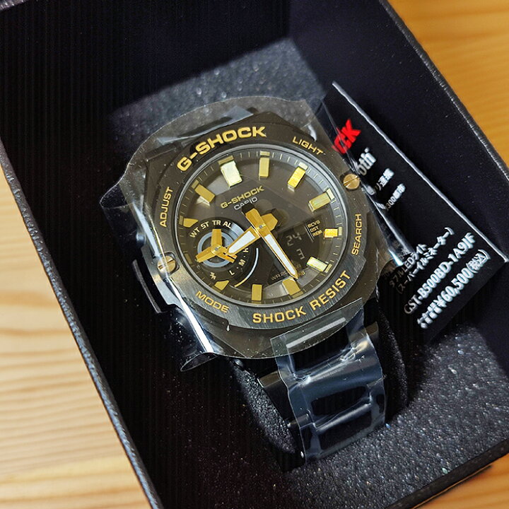 楽天市場】CASIO “G-SHOCK” G-STEELGST-B500BD-1A9JF ブラック x 