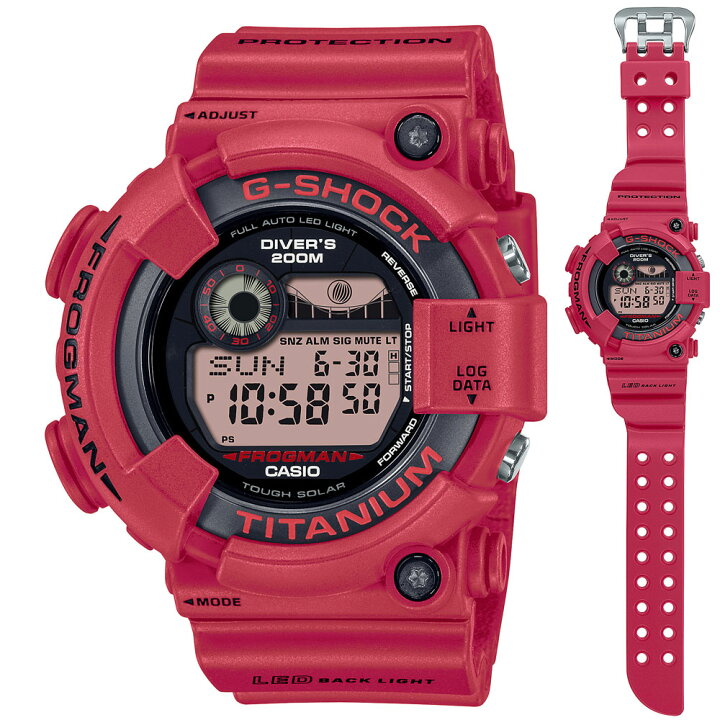 楽天市場】CASIO G-SHOCKGW-8230NT-4JR 赤蛙復刻限定FROGMAN30周年記念  
