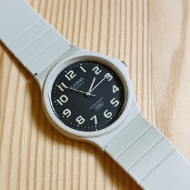 受験生に人気のお洒落アナログウォッチ！CASIO “CLASSIC”　MQ-24UC-8BJF アイボリー　[ カシオ コレクション　スタンダード　アナログ　チプカシ　ベージュ　グレイジュ　グレージュ ]