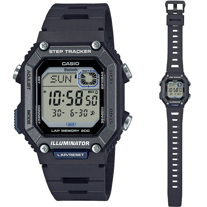 楽天市場】CASIO Collection SPORTS WS-B1000-1AJF ブラックSTEP 