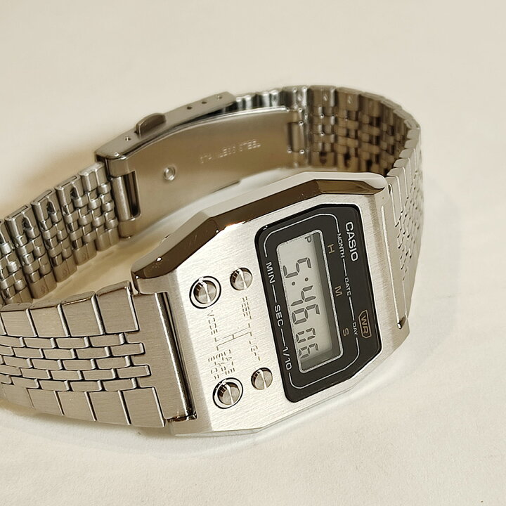 楽天市場】CASIO PREMIUM A1100D-1JF SILVER52QS-14B 復刻 デジタル 