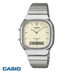 CASIO �gCLASSIC�h AQ-240E-7A2JF �V���o�[�^�}�b�g�z���C�g�@�A�i�f�W ���g���J�V�I �r���v
