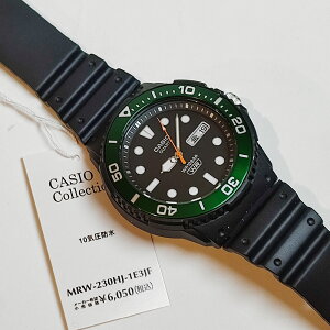 �J�V�I �R���N�V���� CASIO Collection �A�i���O �r���v �����Y MRW�[230HJ�[1E3JF�@�u���b�N/�O���[���x�[���@ �J�V�R�� 10�C���h�� �`�v�J�V �v�`�v��