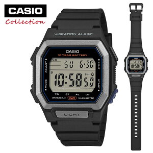 �J�V�I �R���N�V���� CASIO Collection �f�W�^�� �r���v W-738H-1AJF �u���b�N �o�C�u���[�V�����A���[������