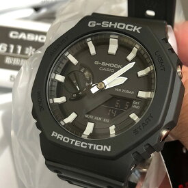 CASIO “G-SHOCK” GA-2100-1AJF　ブラック(ホワイトインデックス)[カシオ Gショック カーボンコアガード オクタゴン ]【父の日】 【ギフト】 【贈り物】 簡易ラッピング無料