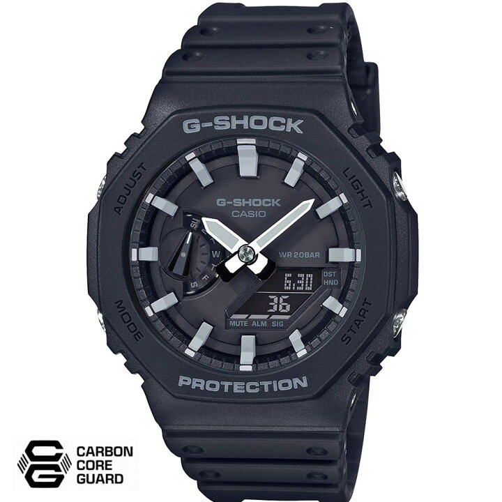 楽天市場】CASIO “G-SHOCK” GA-2100-1AJF ブラック(ホワイト 