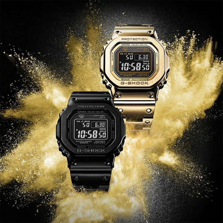 楽天市場】CASIO “G-SHOCK” GMW-B5000GD-9JF ゴールドフルメタル 反転  