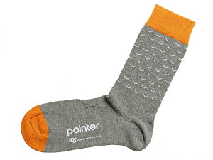 DEMOCRATIQUE SOCKS POINTER -SNOW�g�I�����W/���C�g�O���[�h [�f���N���e�B�b�N �����Y�N���[�\�b�N�X �C�� �k�� POINTER FOOTWEAR�R���{���[�V�������f��]