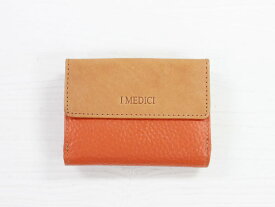 I MEDICI Small wallet MED 08オレンジ[イ・メディチ 三つ折財布] P12Sep14