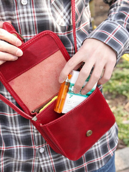楽天市場】I MEDICI MINI SHOULDER BAG レッド [イ・メディチ 