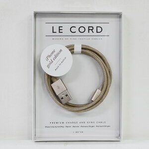 LE CORDLightning to USB2.0 Charge/Sync Cable�@1M�gGOLD�h[���R�[�h 1���[�g�� ���C�g�j���O�P�[�u�� iPhone iPad iPod �A�C�t�H�[�� ]