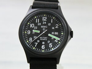 MWC ( Militaly Watch Company )G10BH 12/24 PVDBK NATORiU.S.A.̗pf) QuartzubN[~^[EHb`Jpj[ jZbNX rv O 20mm NATOXgbv ]