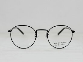 SHURON Made in U.S.A.RONSTRONG 48mm ブラック【デモレンズ】 [シュロン ボストン型メガネ 眼鏡フレーム 丸メガネ]
