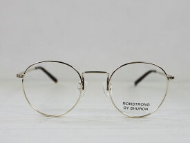 SHURON Made in U.S.A.RONSTRONG 48mm ゴールド【デモレンズ】 [シュロン ボストン型メガネ 眼鏡フレーム 丸メガネ]