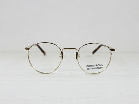 SHURON Made in U.S.A.RONSTRONG 44mm ゴールド【デモレンズ】 [シュロン ボストン型メガネ 眼鏡フレーム 丸メガネ]