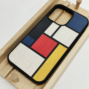 "WOOD'DiPhone�p Snap-on coversGEOMETRIC�@""TABLEAU""iPhone12mini,13,13pro�p[�E�b�h �V�R�� �A�C�t�H�[���J�o�[ �C�^���A�� ��ؕ��@�����h���A���f�U�C���@iPhone�P�[�X ���蕨�ɂ� ]"