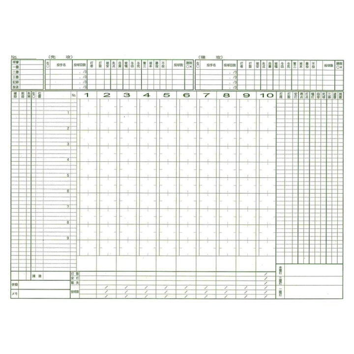 楽天市場 成美堂スポーツ出版 スコアブック ソフトボール用 リング式 9140 Baseball Park Stand In