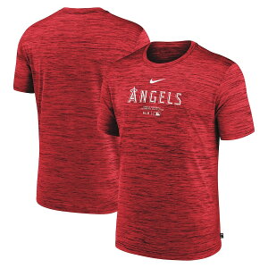 ナイキ ロサンゼルス・エンゼルス 半袖 Tシャツ ベースボールシャツ MLBオーセンティックコレクション Los Angeles Angels Nike Red Authentic Collection Velocity Performance Practice T-Shirt メンズ NKM5-62Q-ANG-J37 ス