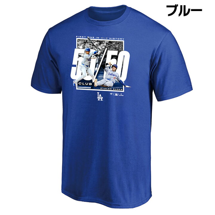 楽天市場】大谷翔平 50-50 達成記念 ジュニア用 Tシャツ FIRST ONE IN 