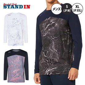 オークリー グラフィック Tシャツ 長袖 アンダーシャツ 丸首 メンズ Striking Qd Ls Graphic Tee 4.0 FOS405832 野球 オールシーズン インナーシャツ インナーウェア スポーツウェア トレーニングウェア ランニング ジョギング ジム oakley