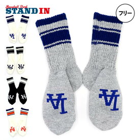 MLB×ROSTER SOX ロスターソックス MLB LINE ROOM SOCKS ルームソックス クルーソックス 1足入り メジャーリーグ ロゴ 部屋 自宅 靴下 MLB-138 厚手 温かい あたたかい 暖かい ヤンキース ドジャース メッツ メンズ レディース ユニセックス カジュアル 普段遣い