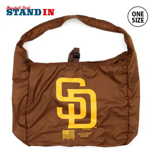 INFIELDER DESIGN×MLB ショルダー エコバッグ MLB SHOULDER ECOBAG MLB-183 ヤンキース メッツ パドレス 肩掛け ショルダーバッグ エコバッグ ランドリーバッグ お出かけ アウトドア