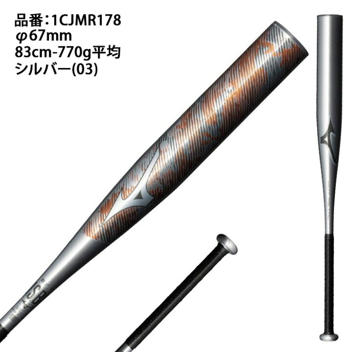 楽天市場】【中古】ミズノ 限定 軟式 金属バット ホットメタル HOT