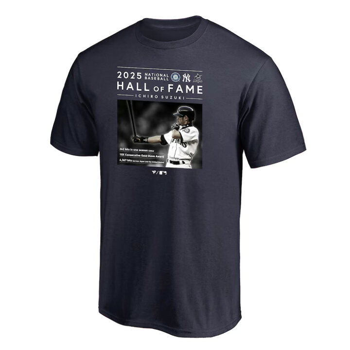 楽天市場】【予約販売】イチロー MLB 殿堂入り記念 Tシャツ 半袖 HOF 