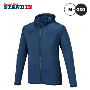 【2025モデル】ミズノプロ 限定 野球 ウェア フルジップ フーディー パーカー ジャケット 薄手 メンズ ユニセックス 春 秋 12JECK75 ジャージ 上 スポーツウェア トレーニングウェア ランニング