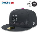 ニューエラ NEW ERA ニューヨーク・メッツ キャップ シティコネクト 59FIFTY 2025 MLB City Connect オンフィールド 14521634 メンズ レディース ユニセックス メジャーリーグ 野球帽 帽子 スポーツキャップ ベースボールキャップ ぼうし