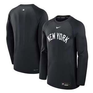 iCL j[[NEL[X  TVc MLB I[ZeBbNRNV New York Yankees Navy Authentic Collection Game Time Raglan Performance Long Sleeve T-Shirt Y 013D-11L5-NK-HHA T W[