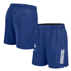 ナイキ ロサンゼルス・ドジャース ショートパンツ ハーフパンツ ビクトリー Los Angeles Dodgers Royal Woven Victory Performance Shorts メンズ 01NA-4EW-LD-F0V ショーツ 半ズボン スポーツウェア トレーニング