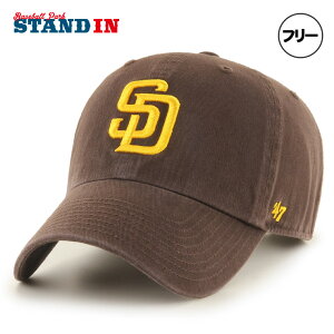 47 フォーティーセブン サンディエゴ・パドレス キャップ SD クリーンナップ メンズ レディース ユニセックス 14751153 MLB メジャーリーグ 野球帽 帽子 スポーツキャップ ベースボールキャップ