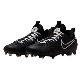 ナイキ ラクロス スパイク シューズ ハラチ9 バーシティ ラックス クリーツ Huarache 9 Varsity LAX 27.0〜28.0 ブラック×ホワイト FD0090-002 ラクロスシューズ 大人 一般 nike