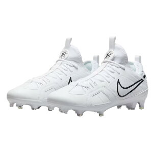 ナイキ ラクロス スパイク シューズ ハラチ9 バーシティ ラックス クリーツ Huarache 9 Varsity LAX 27.0〜28.0 ホワイト×ブラック FD0090-101 ラクロスシューズ 大人 一般 nike