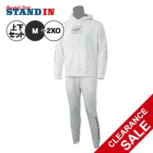 ローリングス スウェットパーカー スウェットパンツ 上下セット GROUND RED 長袖 メンズ ユニセックス AOS13F12 AOP13F08 フーディー 長ズボン 秋物 冬物 カジュアル スポカジ スポーツウェア トレー