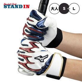 【刺繍1円】2026モデル ミズノ バッティンググローブ シリコンパワーアークDIレプリカ 限定カラー 勝色コレクション 両手用 一般向け 1EJEA57401 合成皮革 バッティング手袋 バッティンググラブ 打者用手袋 大人 一般 mizuno