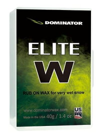 23-24 DOMINATOR ドミネーター ELITE W エリート ダブル 40g 湿雪用生塗り滑走ワックス ワックスノンフッ素ワックス ハイドロペル スキー スノーボード メンテナンス#