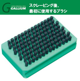 23-24 GALLIUM ガリウム ボアブラシ+ナイロンミックス TU0207 スクレーピングの後最初に使用する！ ガリウム プラスチック製で洗えるブラシ スキー スノーボード メンテナンス