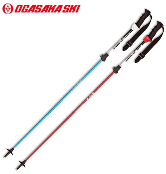 予約商品 23-24 OGASAKA オガサカ 伸縮スキーポール LC RED LC BLU ストック サイズ調整可能 ロック式