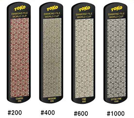 25-26 TOKO トコ ダイヤモンドファイル ワールドカップ エクストラファイン1000(5560058) ファイン600(5560059) ミディアム400(5560060) コース200(5560061) 粗さ選択 スキー スノーボード メンテナンス