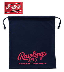 2024 Rawlings ローリングス ヴィクトリー01 グラブ袋 EAC12F12A サイズ:40×34.5cm ネイビー/ ピンク 野球 ベースボール
