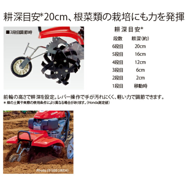 格安販売中 耕運機 エンジン式 ホンダ 管理機 Ff500 Jre サラダ 耕うん機 耕耘機 Discoversvg Com