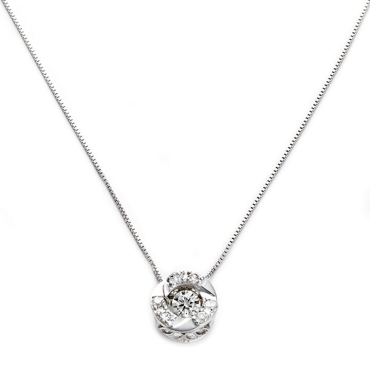 楽天市場】ダイヤモンド ネックレス 0.2ct K18 ホワイトゴールド 0.2 