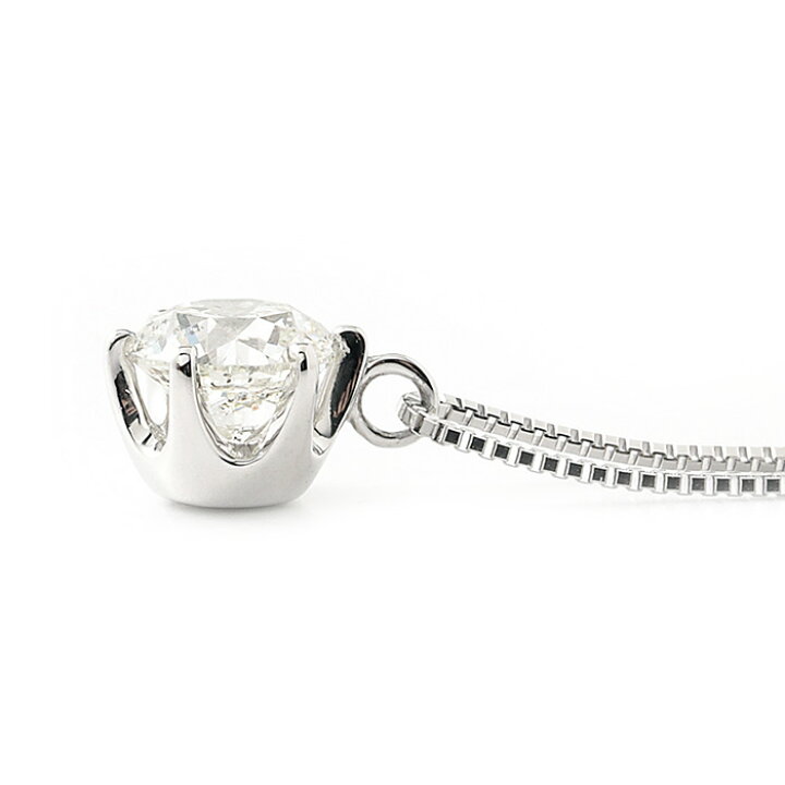 楽天市場】Pt900 プラチナ ダイヤモンド ネックレス 一粒 1ct ダイヤ 