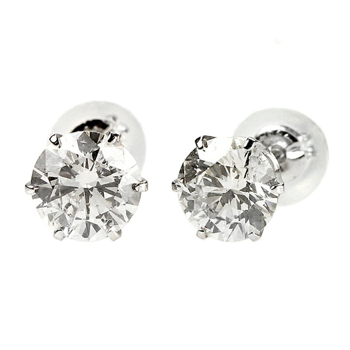 楽天市場】ダイヤモンドピアス 合計1ct Pt900 プラチナ ダイヤ ピアス  