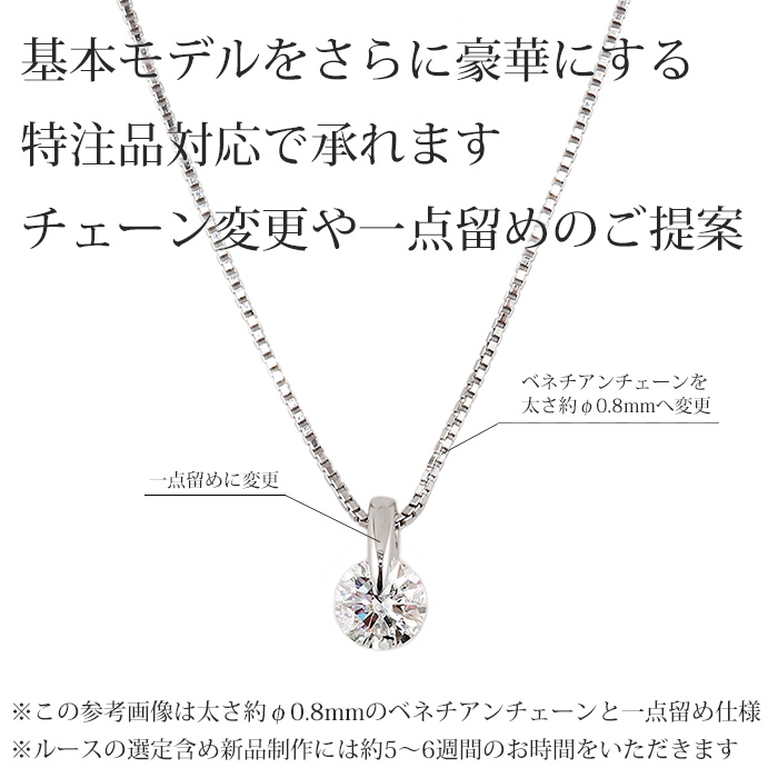 楽天市場】Pt900 ダイヤモンド ネックレス 0.5ct 一粒 プラチナ ダイヤ