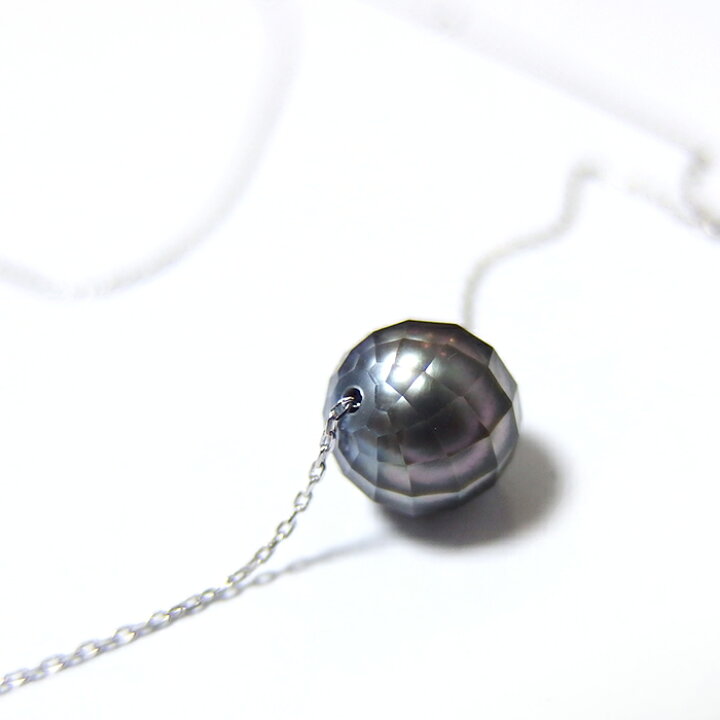 楽天市場】【限定1点限り】パール ネックレス K18WG 華真珠 8mm 18金 