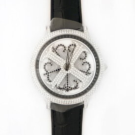 アンコキーヌ ネオ 45mm バイカラー ミニクロス シルバーベゼル インナーベゼルブラック ブラックベルト イール 正規品（腕時計・グルグル時計・残り僅か）